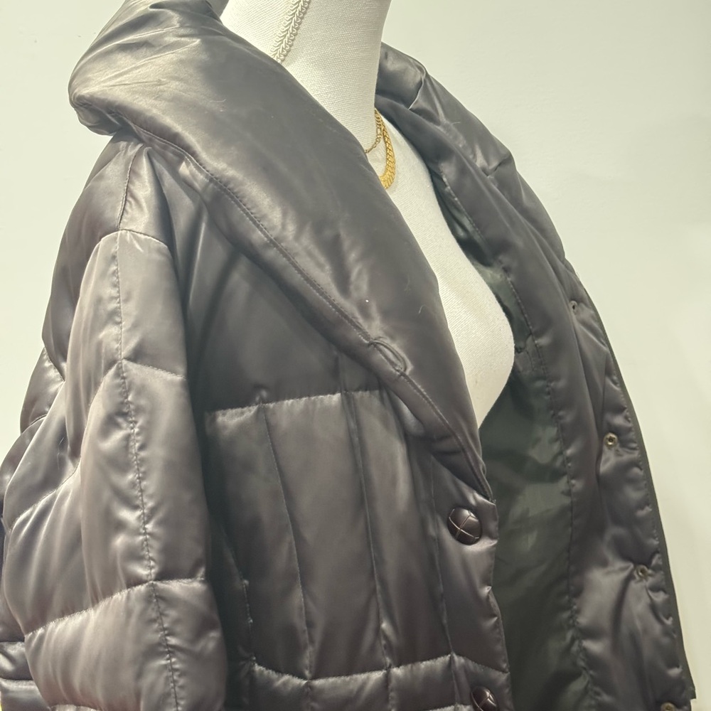 Women's Olive Green  Puffer Jacket - Picture 9 of 10
